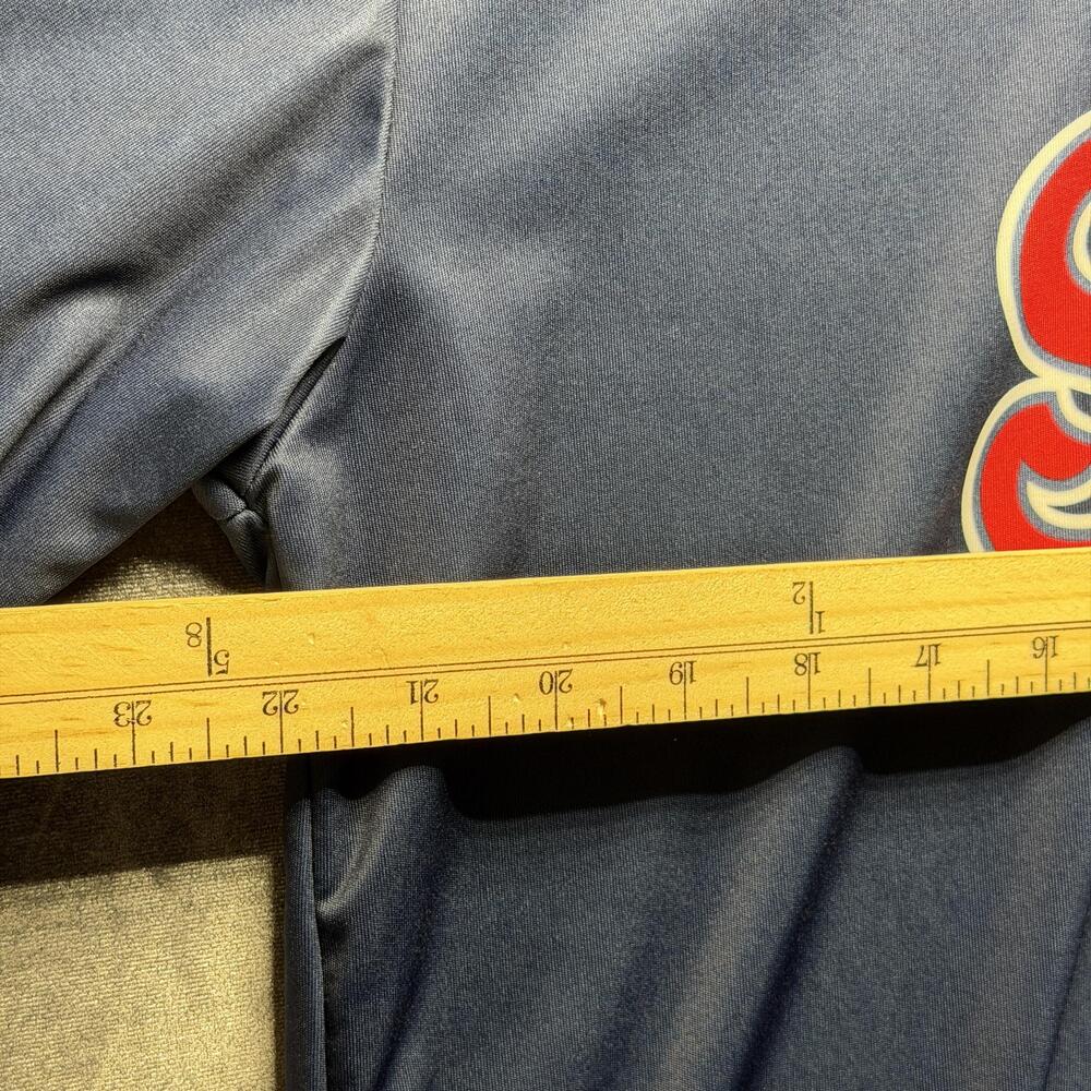 Cardinals Jersey Mens XL Blue St Louis Baseball Wells Fargo Promo MLB - Picture 7 of 9